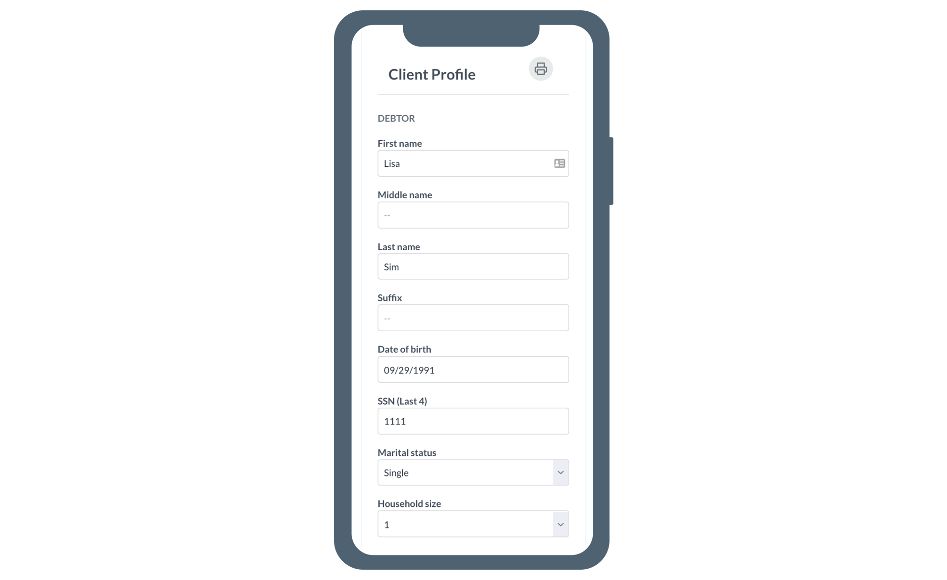 Client Portal Dashboard Mobile