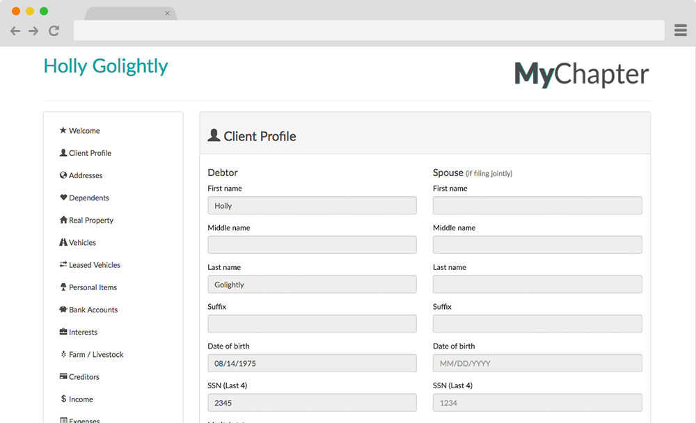 MyChapter Client Portal